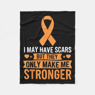 Basal Cell Carcinoma Awareness Skin Cancer Support Fleece Blanket