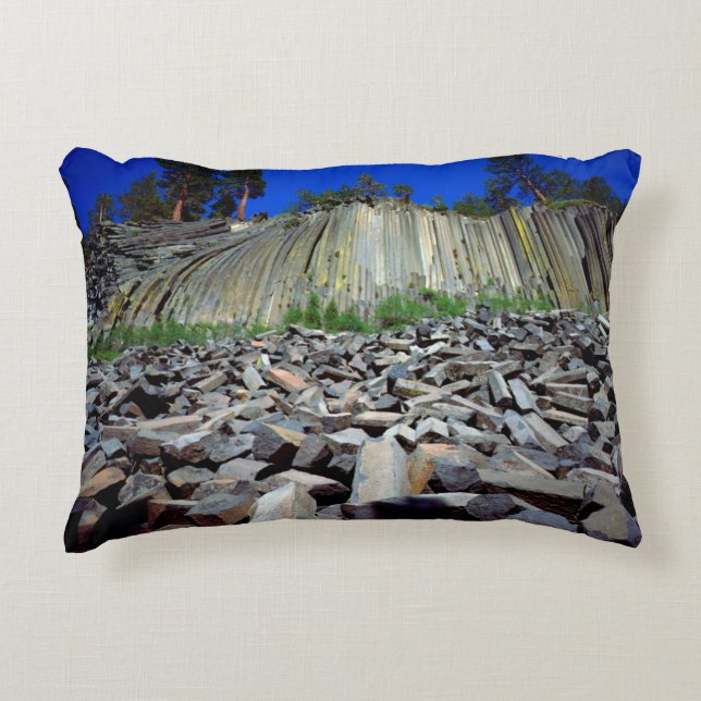 Basalt Formations of Devils Postpile Decorative Cushion (Front)
