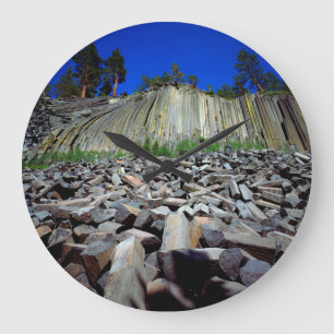 Basalt Formations of Devils Postpile Large Clock