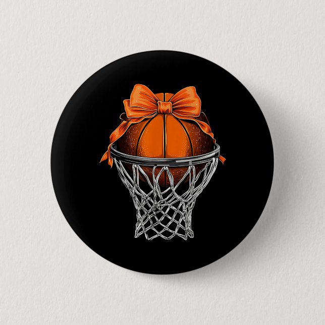 Basball Coquette Bow Cute Basball Player 3 6 Cm Round Badge (Front)