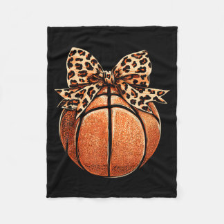 Basball Coquette Bow Cute Basball Player 4 Fleece Blanket