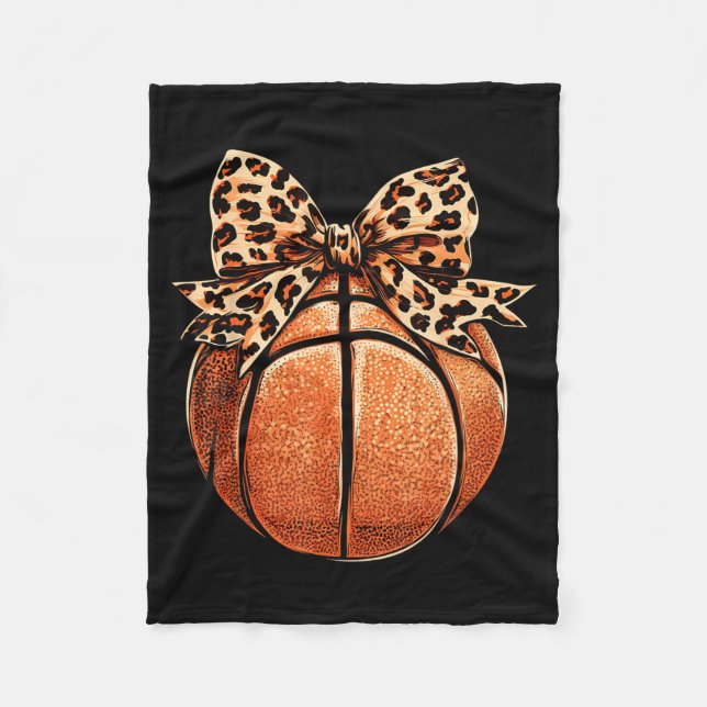 Basball Coquette Bow Cute Basball Player 4 Fleece Blanket (Front)