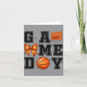 Basball Coquette Bow Cute Gameday Cheer Mum Sports Card