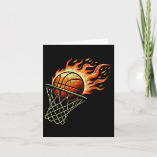 Basball On Fire Card
