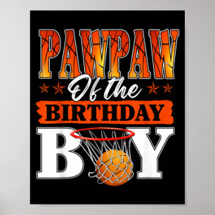 Basball Pawpaw Of The Birthday Boy Family Matching Poster