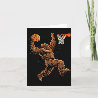 Basball Player Bigfoot Funny Sasquatch Bball Card