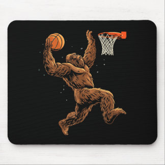 Basball Player Bigfoot Funny Sasquatch Bball Mouse Mat