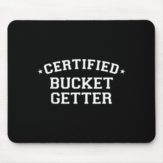 Basball Player Certified Buc Getter Mouse Mat (Front)