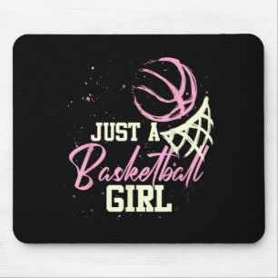 Basball Player Women Just A Basball Girl Basball Mouse Mat