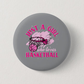 Basball Player Women Just A Girl Who Loves Basball 6 Cm Round Badge