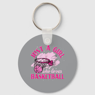 Basball Player Women Just A Girl Who Loves Basball Key Ring