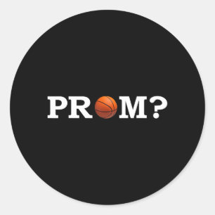 Basball Prom Proposal Promposal Classic Round Sticker