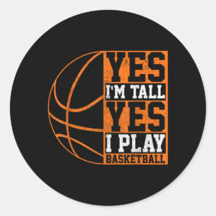 Basball Saying Funny Basball Player Gift Classic Round Sticker