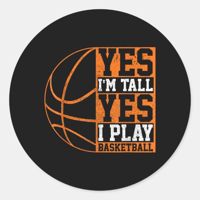 Basball Saying Funny Basball Player Gift Classic Round Sticker (Front)