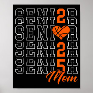 Basball Senior Mum Graduation Cl Of 2025 Senior 25 Poster