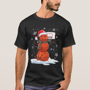 Basball Snowman T-Shirt