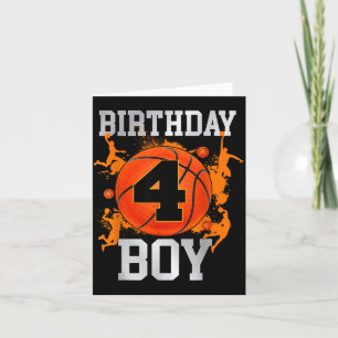 Basball Theme 4th Birthday Boys 4 Year Old Bday Card