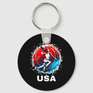 Basball Usa Go Usa Team Key Ring