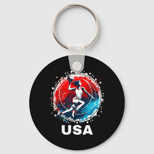 Basball Usa Go Usa Team Key Ring (Front)