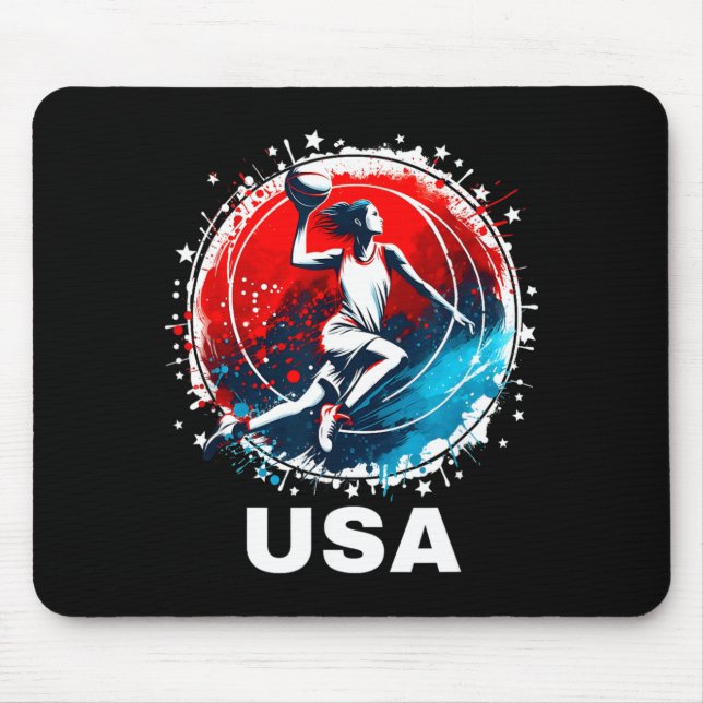 Basball Usa Go Usa Team Mouse Mat (Front)