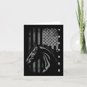 Basbo Uni-kids Black Flag Print - Horseback Riding Card