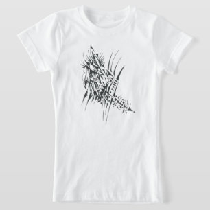 Base Black White Abstract Tribal Tattoo Art T-Shirt