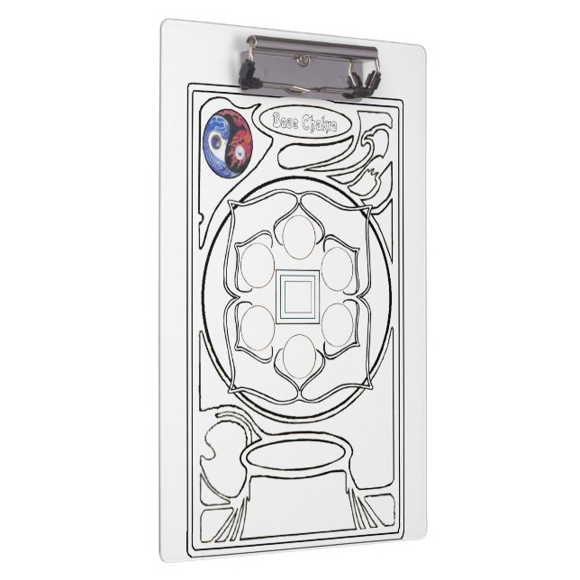Base Chakra colour-in Clipboard (Right)