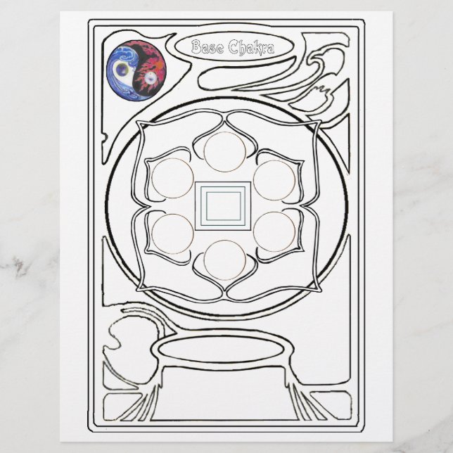 Base Chakra drawing Customised Letterhead (Front)