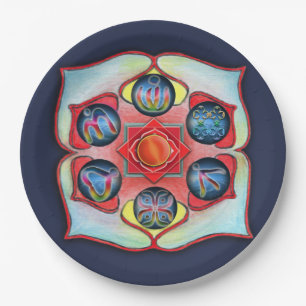 Base Chakra Paper Plate