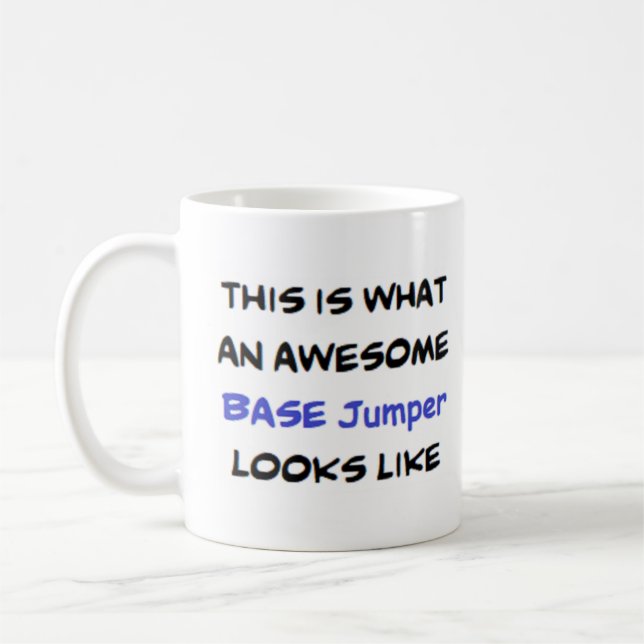base jumper, awesome coffee mug (Left)