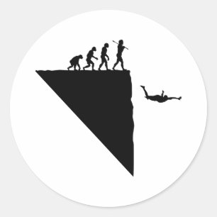 Base Jumper Classic Round Sticker