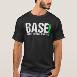 Base Jumping Parachute Jumper Extreme Sports T-Shirt