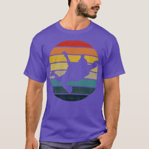 BASE jumping Silhouette On A Distressed Retro Suns T-Shirt
