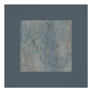 Base Neutral Toned Abstract Expressionist Collage Poster