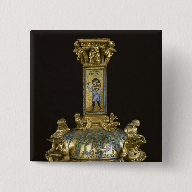 Base of the Cross of St. Bertin 15 Cm Square Badge (Front)