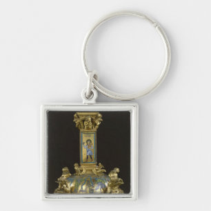 Base of the Cross of St. Bertin Key Ring