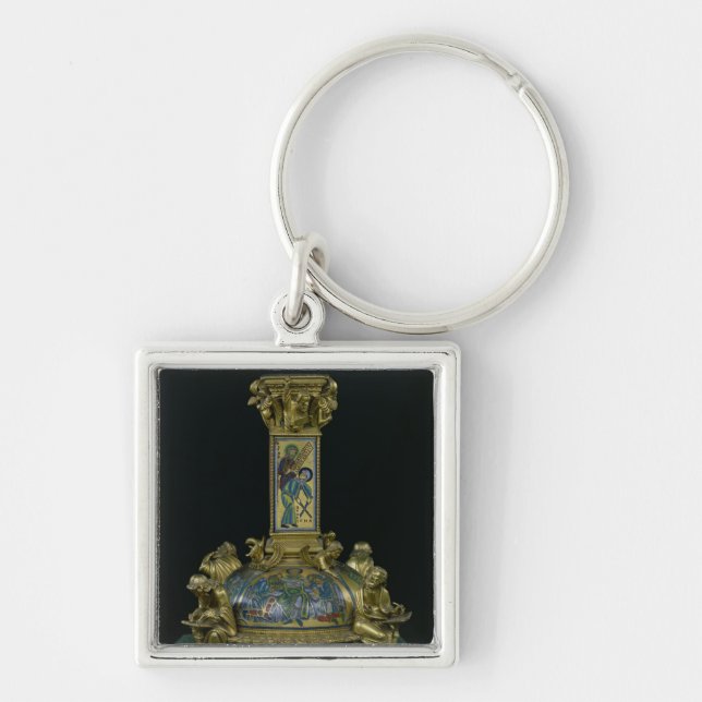 Base of the Cross of St. Bertin Key Ring (Front)