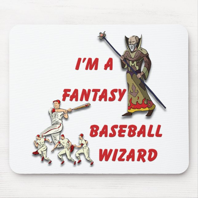 Basebal Wizard #2 Mouse Mat (Front)