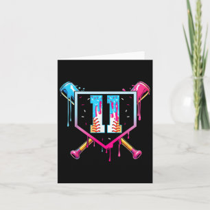 Baseball 11 Year Old Ice Cream Drip 11th Birthday  Card
