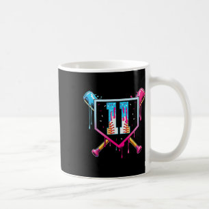 Baseball 11 Year Old Ice Cream Drip 11th Birthday Coffee Mug