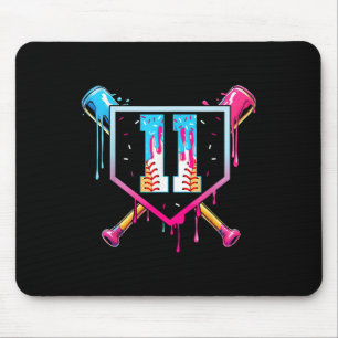 Baseball 11 Year Old Ice Cream Drip 11th Birthday  Mouse Mat