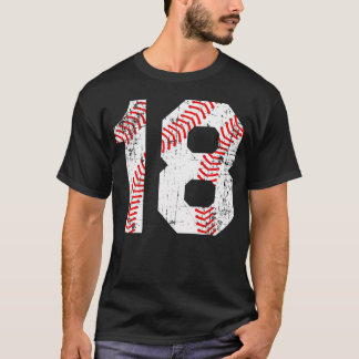 Baseball 18 Jersey Number         T-Shirt
