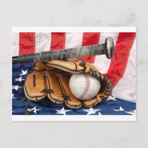 Baseball 18 USA Postcard