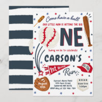 Baseball 1st Home Run Birthday Party