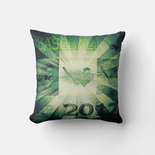 Baseball 2012 - vintage Pillow (Front)