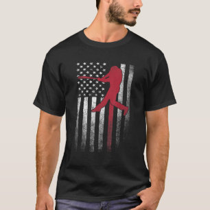 Baseball 4th of July American Flag USA America Boy T-Shirt