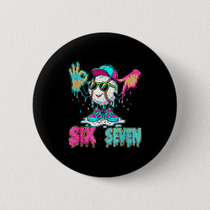 Baseball 67 Drip Six Seven Hand Signs Ice Cream Me 6 Cm Round Badge