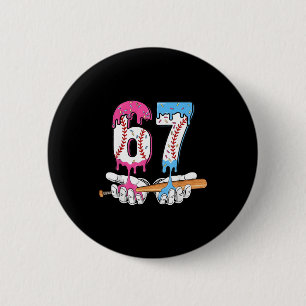 Baseball 67 Ice Cream Drip Six Seven Boys Funny Me 6 Cm Round Badge