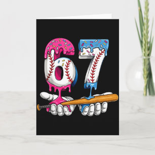 Baseball 67 Ice Cream Drip Six Seven Boys Funny Me Card