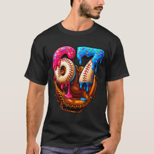 Baseball 67 Six Seven Funny 6 7 Meme Gen Alpha Mem T-Shirt